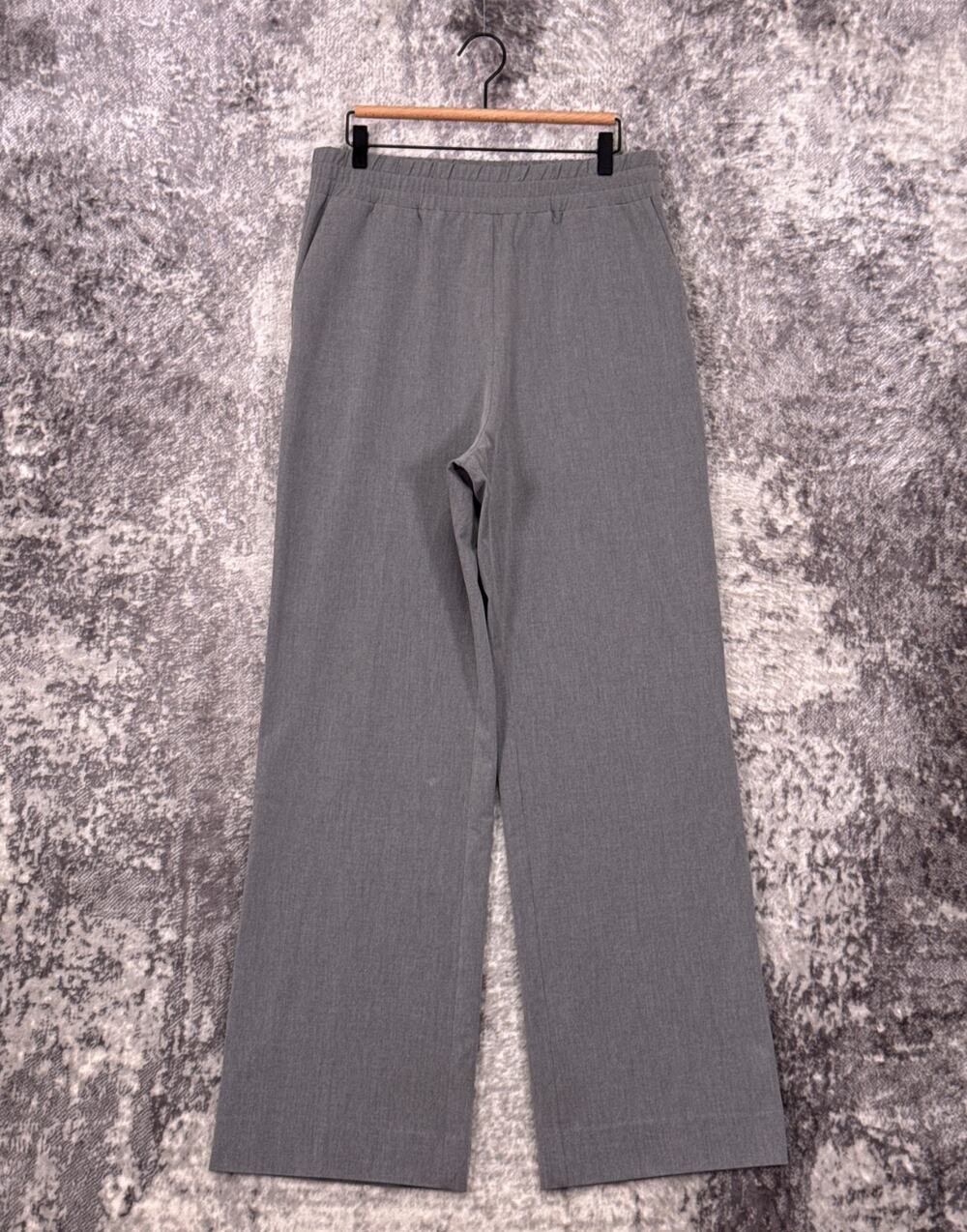 Favorite Daughter Pants Large Womens Gray Stretch Waist Wide Leg